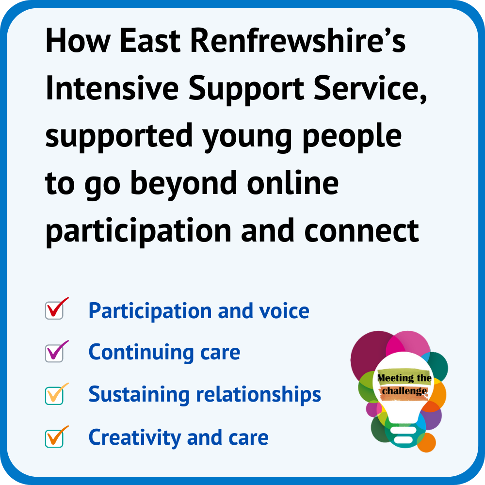 How East Renfrewshire supported young people