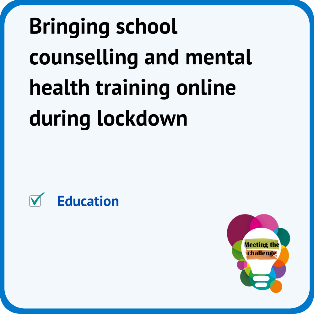 Meeting the challenge - Bringing school counselling online